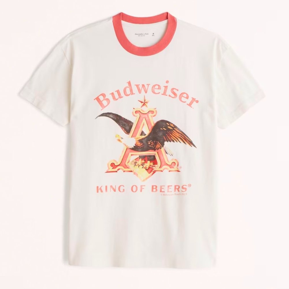 Abercrombie Budweiser Graphic Tee XL